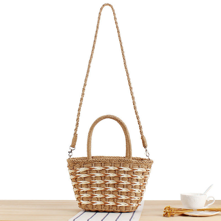 Braided Designer Handbag with Removable Shoulder Strap Kalsten