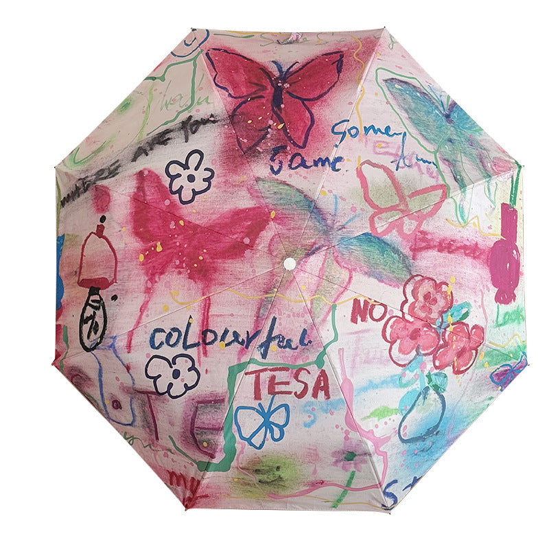 Women’s Foldable Tote Bag with Integrated Umbrella Kalsten