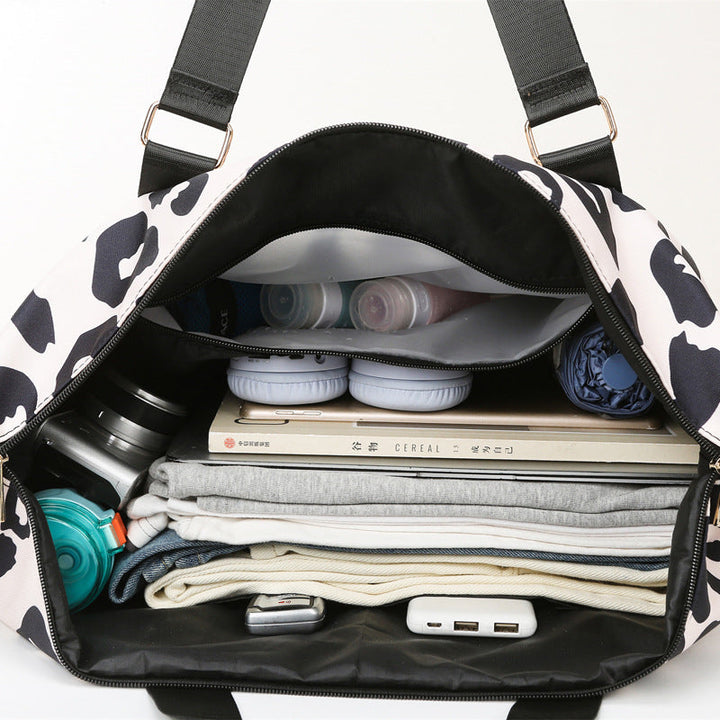 Sporty Tote Bag with Elegant Leopard Pattern Kalsten