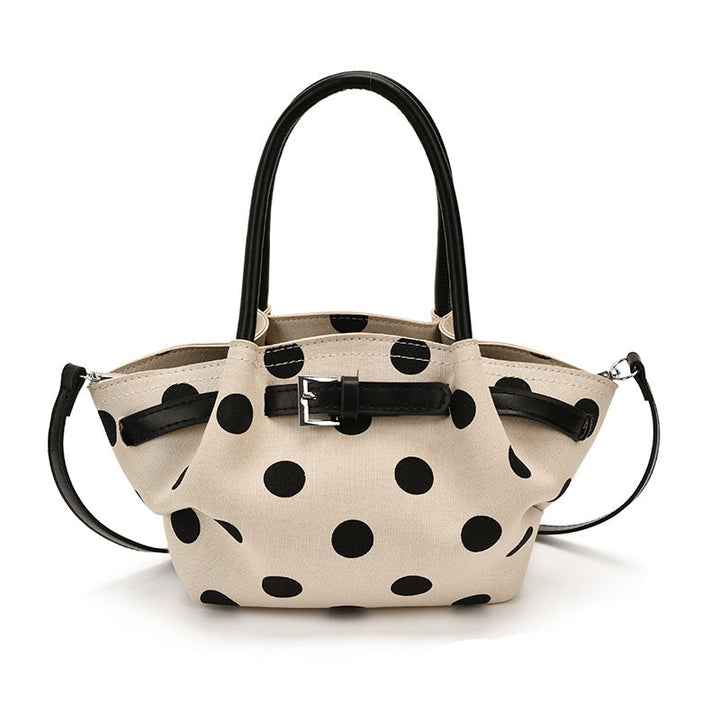 Polka Dot Structured Handbag Kalsten