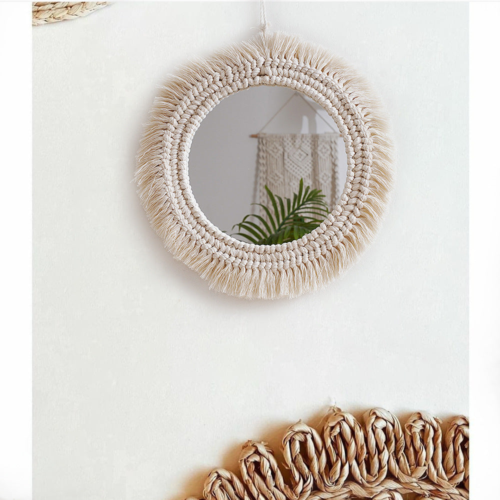 Decorative Macrame Wall Mirror Acalora