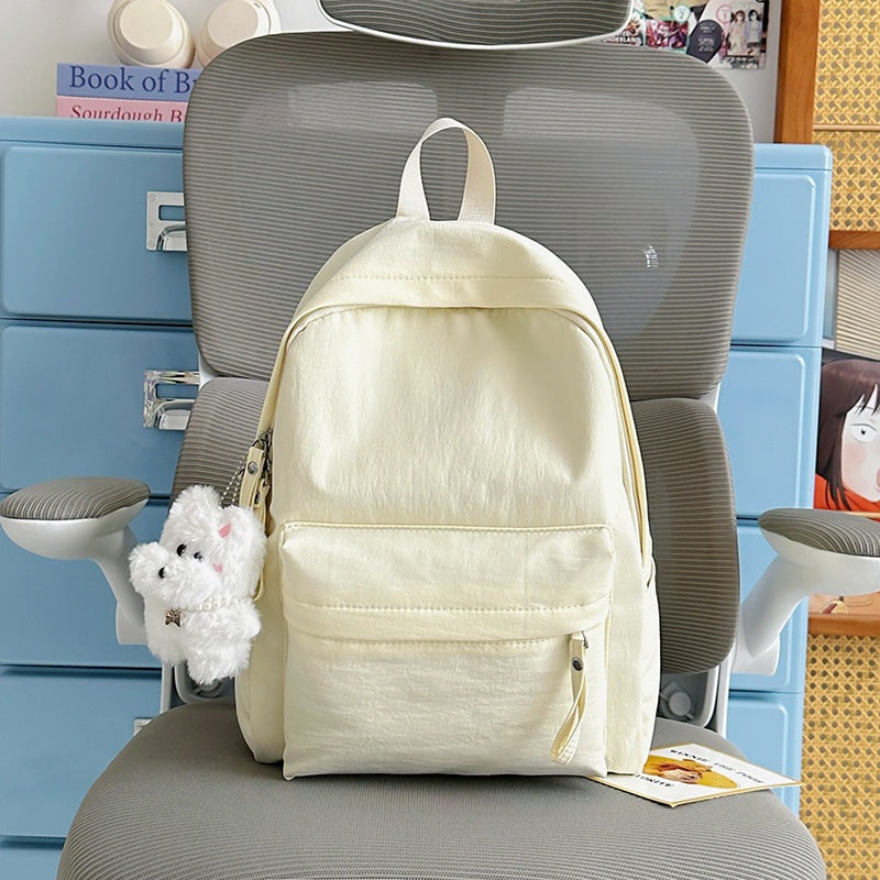 Cute Plush Animal Keychain School Backpack
