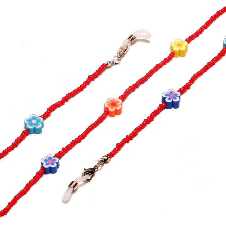 Colorful Floral Beaded Eyewear Chain Kalsten