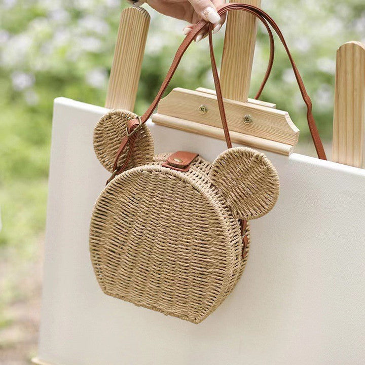 Women's Round Basket Shoulder Bag Kalsten