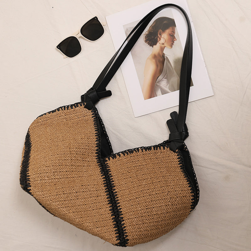 Handmade Boho bag with leather accents Kalsten