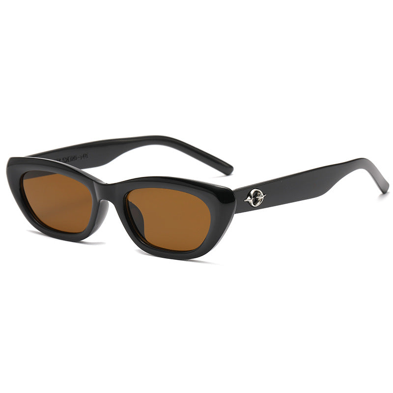 Women's Cat-Eye Sunglasses with Elegant Transparent Frame and UV Protection Kalsten
