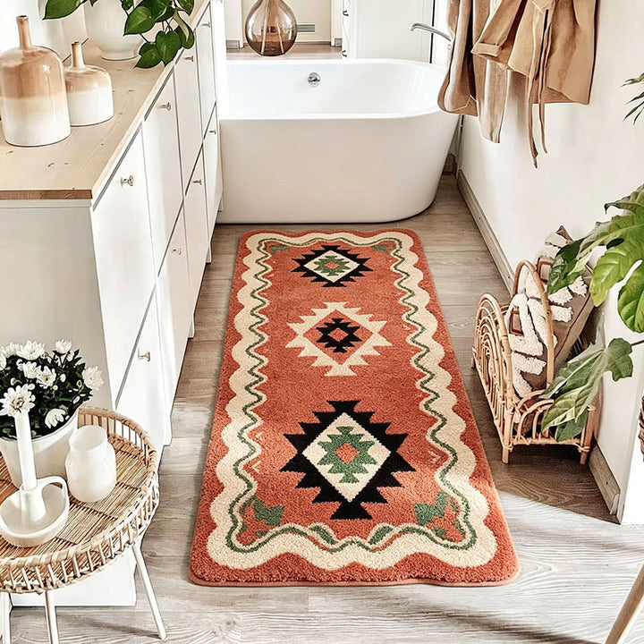 Decorative Ethnic Pattern Bath Mat Kalsten