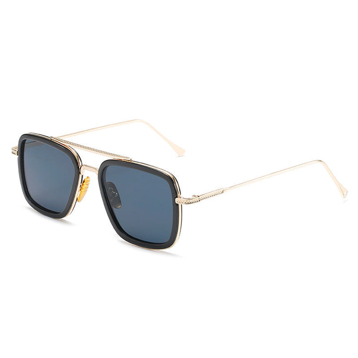 Women's fashionable square sunglasses with luxurious metal frame Kalsten