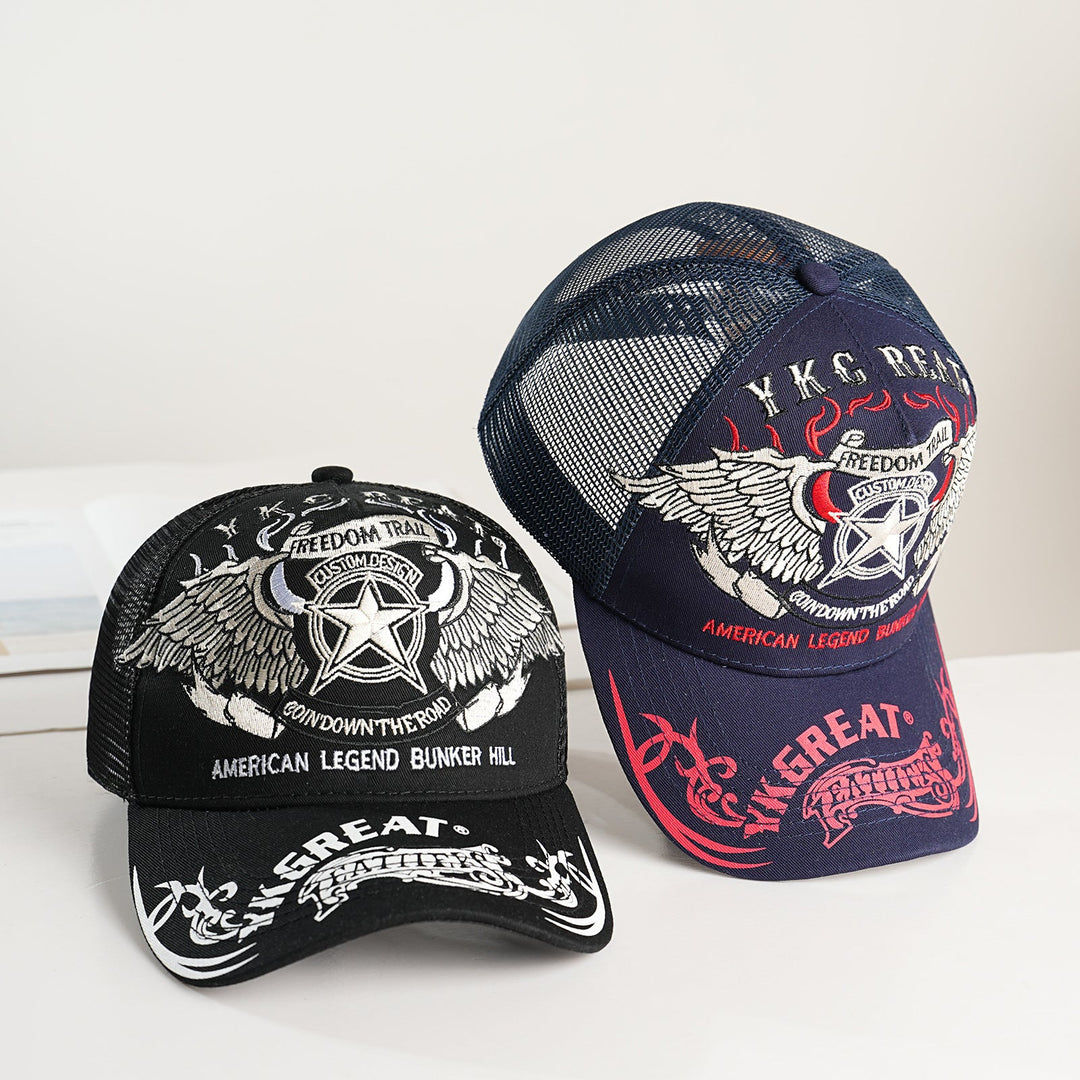 Unisex Trucker Cap with graphic design and breathable mesh Kalsten