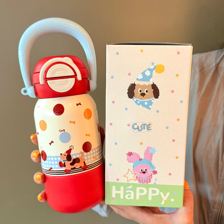 Women's water bottle with interactive animal design Kalsten