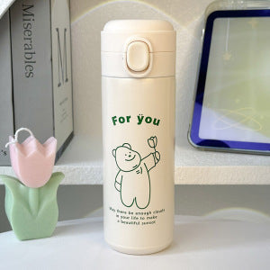 Ladies insulated drinking bottle with secure flip lid Kalsten