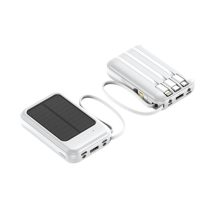 Wearable solar power bank with multifunctional charging ports and intelligent LED display Kalsten
