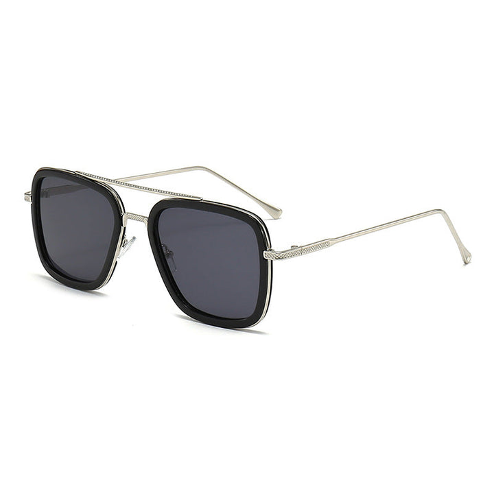 Women's fashionable square sunglasses with glamorous metal frame Kalsten