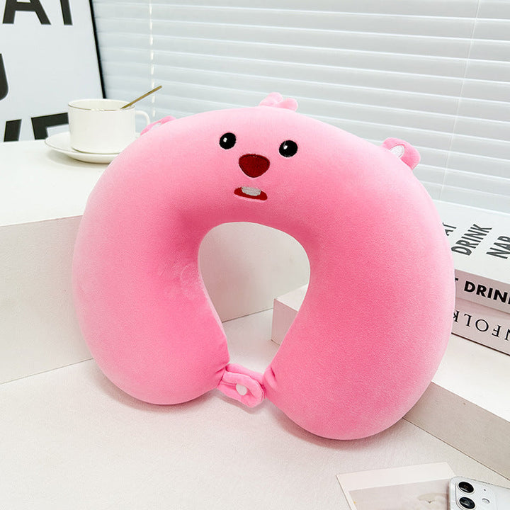 Women Kitten Neck Support Pillow Kalsten