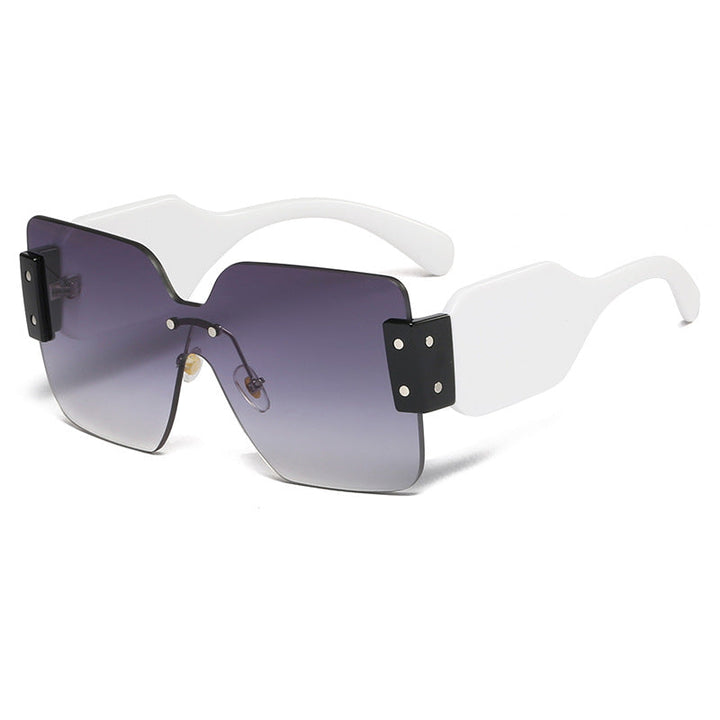 Women's fashionable flat sunglasses with creative design Kalsten