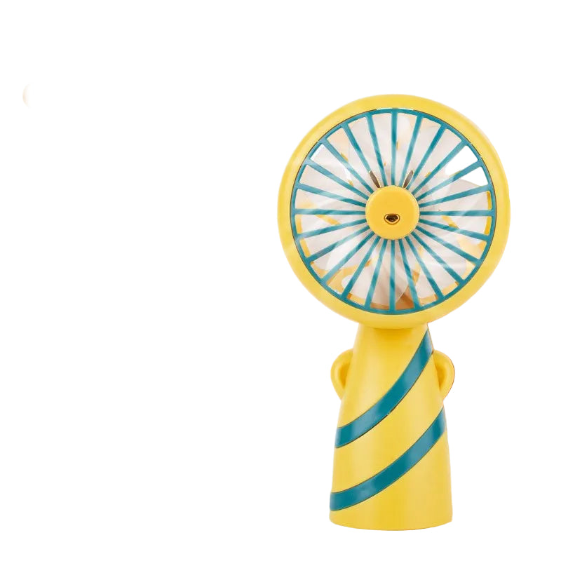 Women's Portable Mini Hand Fan with Animal Ears and USB Charging Function Kalsten