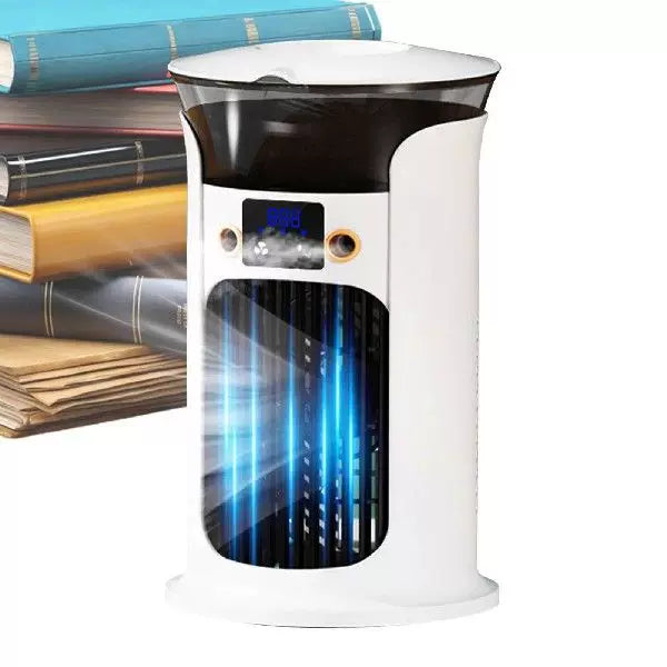 Unisex one size compact portable oscillating tower fan with digital display adjustable airflow and USB charging Kalsten