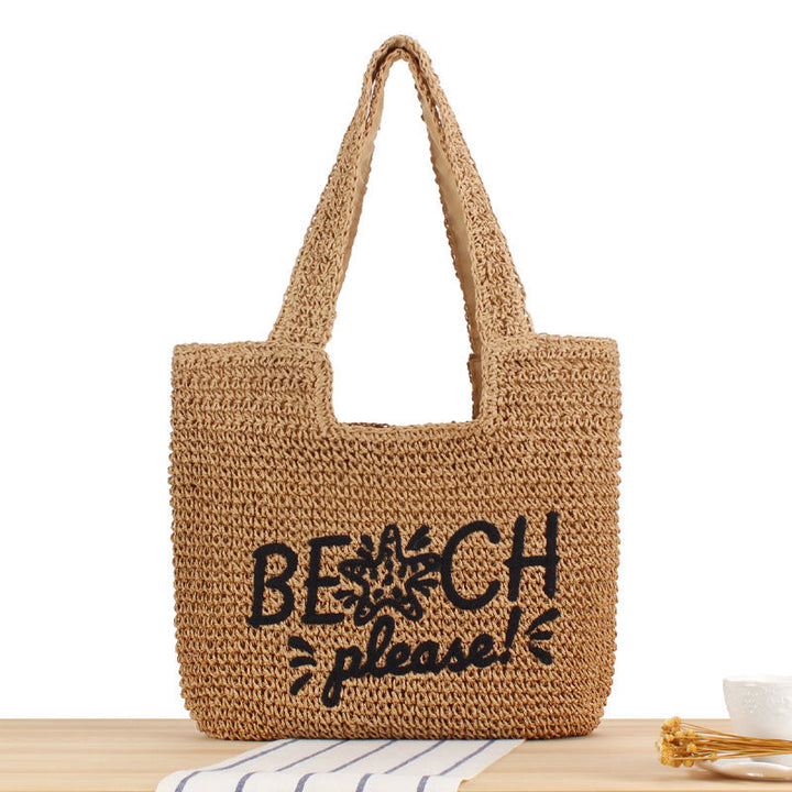 Casual Beach Bag Made of Refined Weave Kalsten