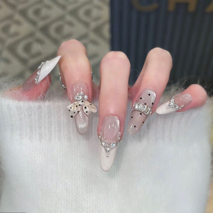 3D Embellished Press-On Nail Art Set Kalsten