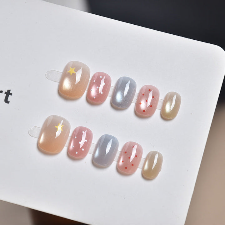 Artistic Mixed Design Press-On Nail Set Kalsten