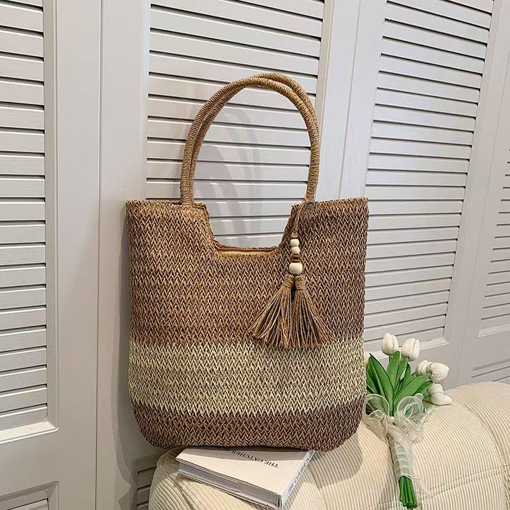 Hand-knotted Seasonal Beach Bag Kalsten
