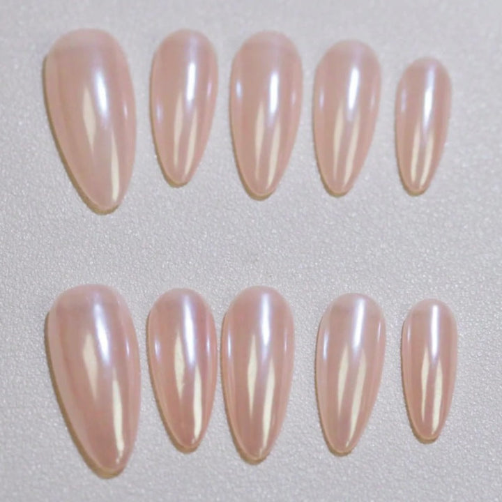 Glossy Pointed Press-On Nail Tips Kalsten