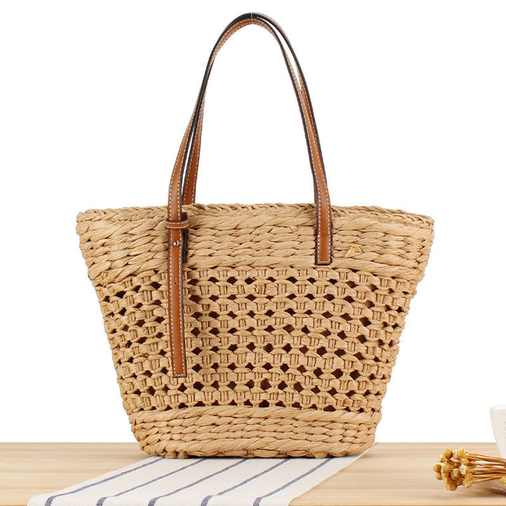 Braided tote bag with structured design Kalsten