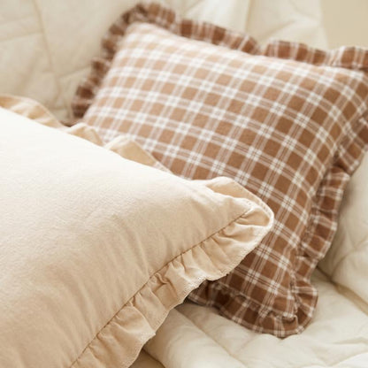 Ruffled Decorative Throw Pillow