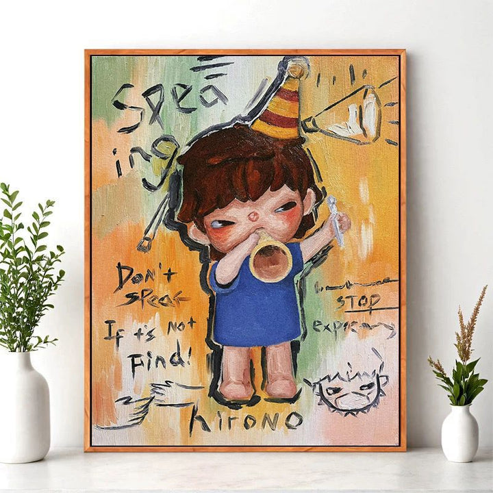 Cartoon Character Wall Art Print Kalsten