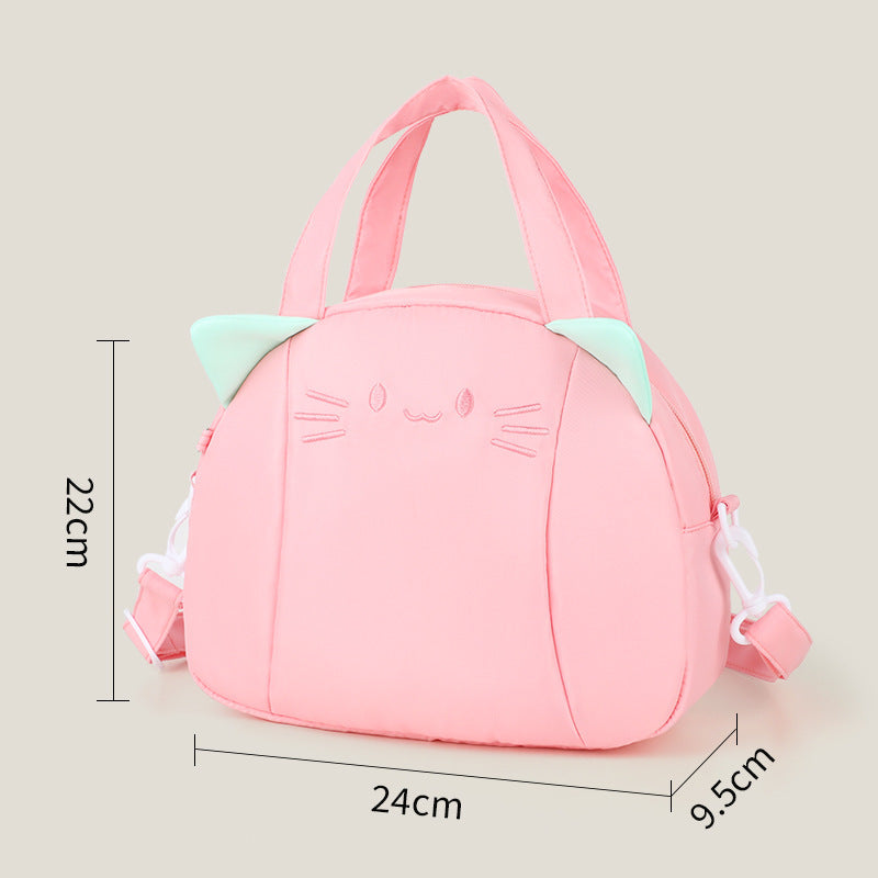 Playful Cat Motif Shoulder Bag Kalsten