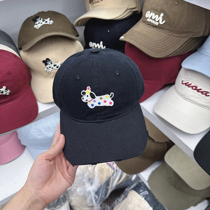 Women's Cute Embroidered Dog-Themed Baseball Cap Kalsten