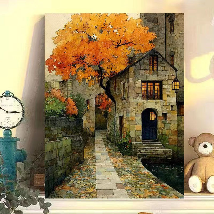 Vintage European Landscape Canvas Art Print Kalsten