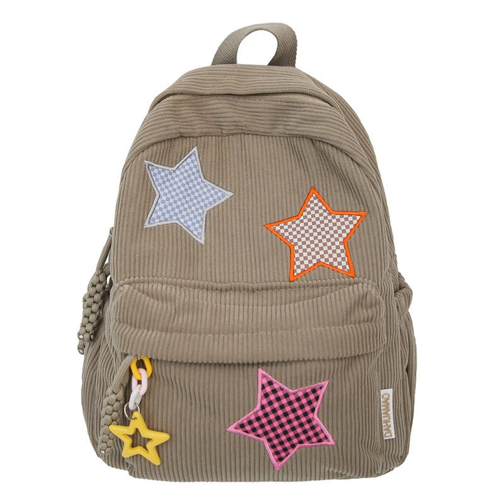 Casual Star-Embellished School Backpack Kalsten