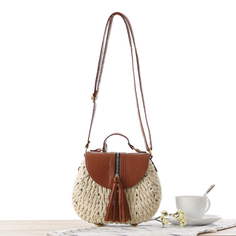 Handbag with Unique Woven Design and Elegant Flap Kalsten