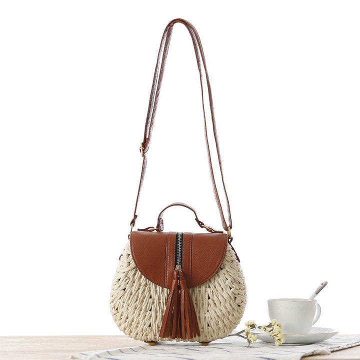 Handbag with Unique Woven Design and Elegant Flap Kalsten