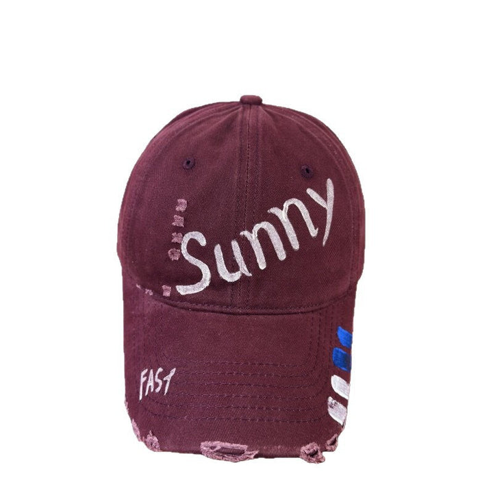 Women's Distressed Graphic Sun Cap Kalsten