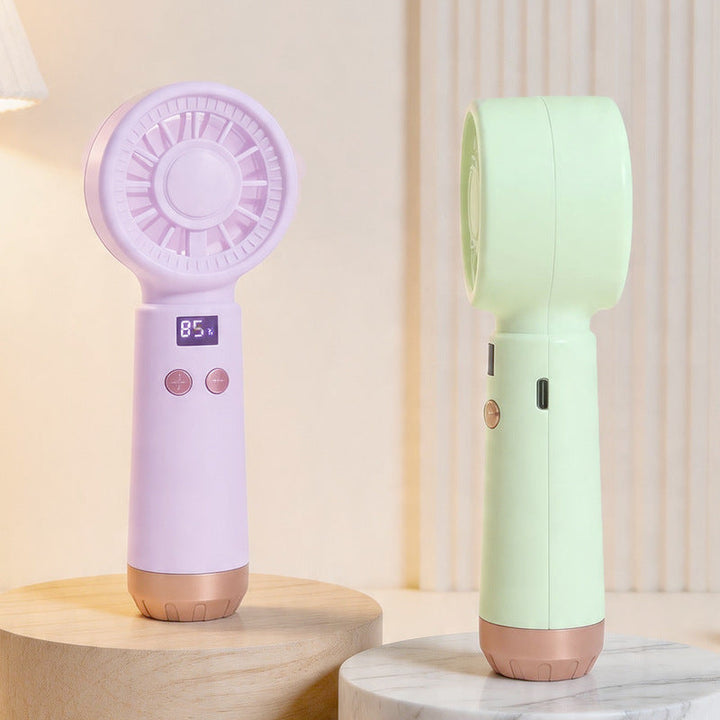 Ladies Portable Hand Fan with Digital Display Kalsten