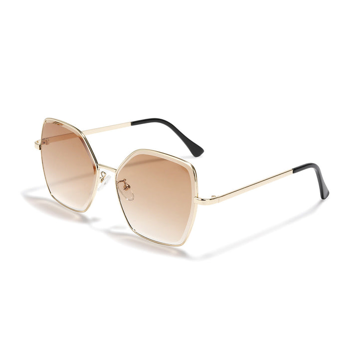 Women geometric sunglasses with fashionable gold frame Kalsten