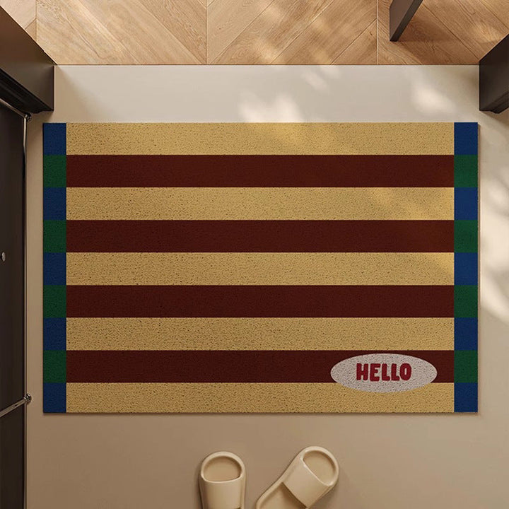 Welcome Message Indoor Doormat Kalsten