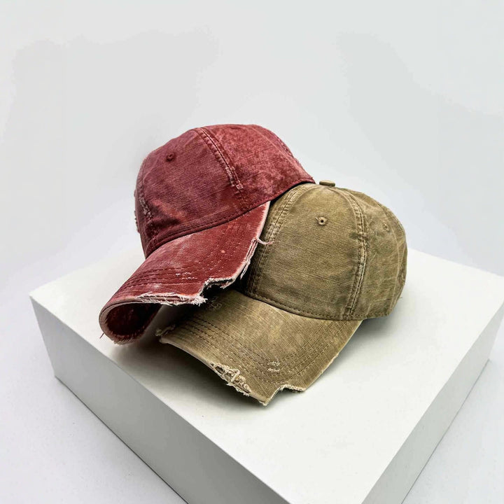 Men's Distressed Denim Baseball Hat Kalsten