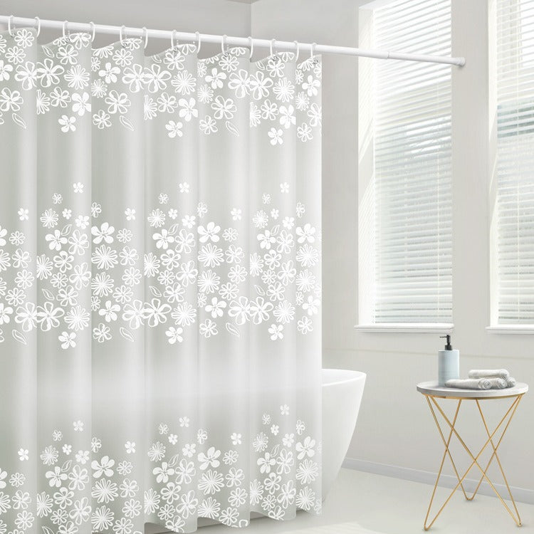 Floral Patterned Waterproof Shower Curtain Kalsten