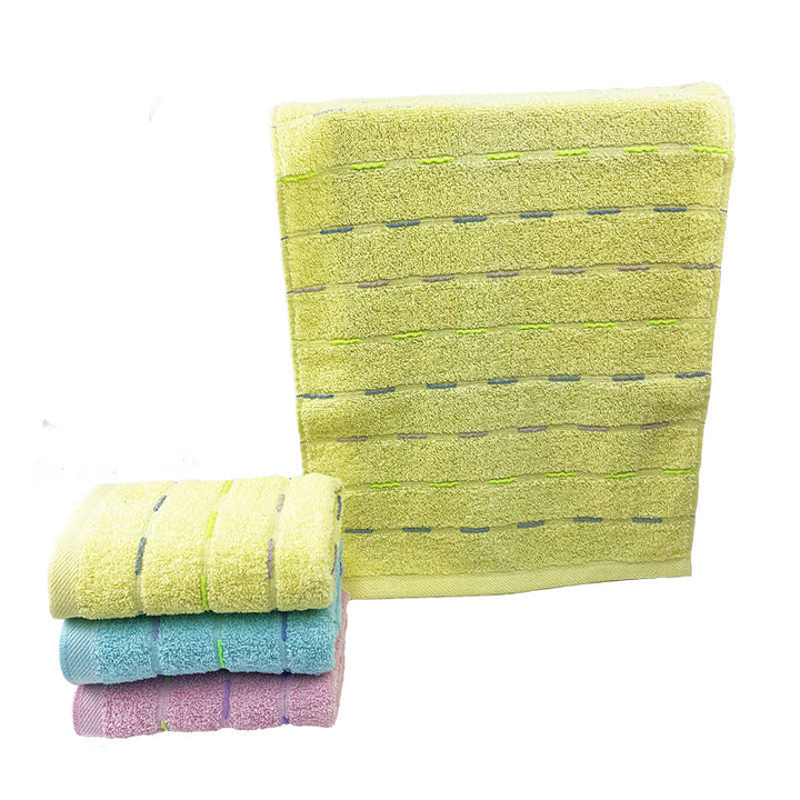 Terry Bath Towel With Luxurious Check Pattern Kalsten