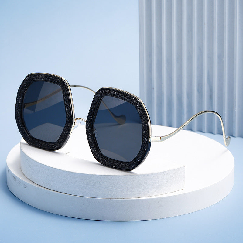 Women's geometric sunglasses with luxurious frame Kalsten