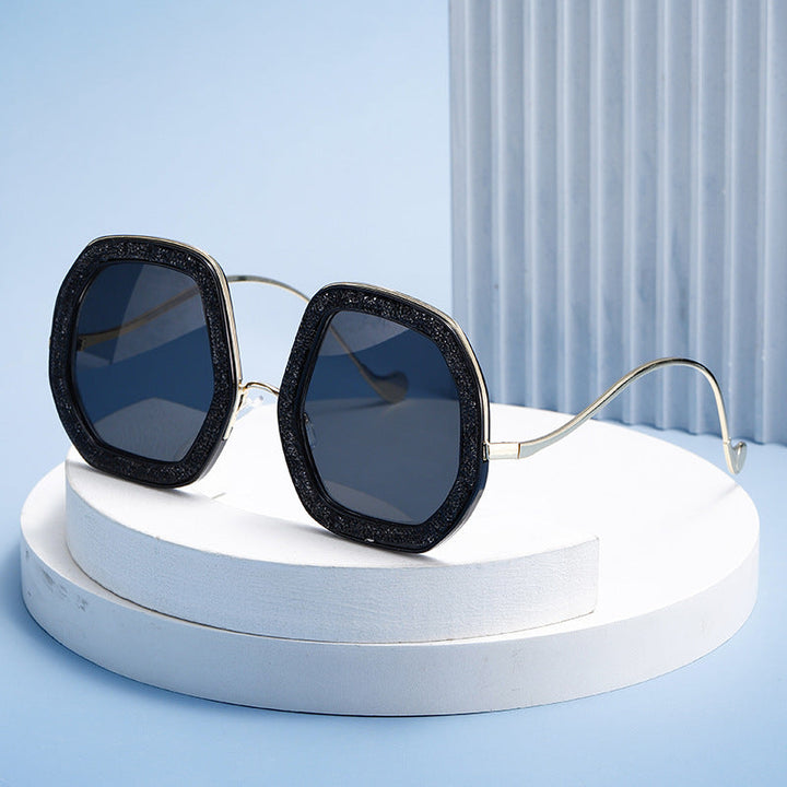 Women's geometric sunglasses with luxurious frame Kalsten