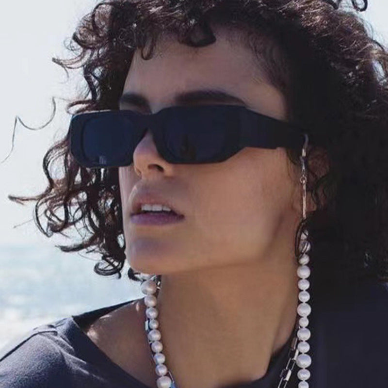 Ladies oversized sunglasses with geometric frame and UV protection Kalsten