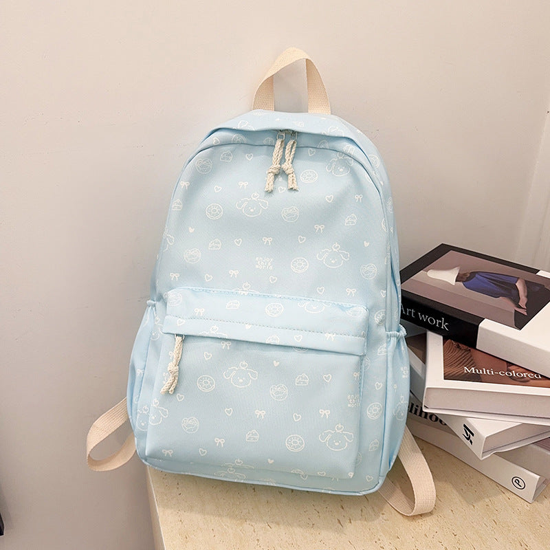 Playful Cartoon-Patterned Backpack
