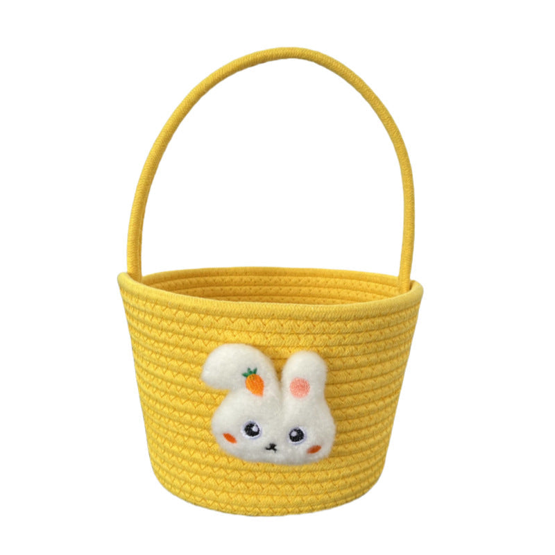 Ladies decorative basket with cute rabbit motif Kalsten