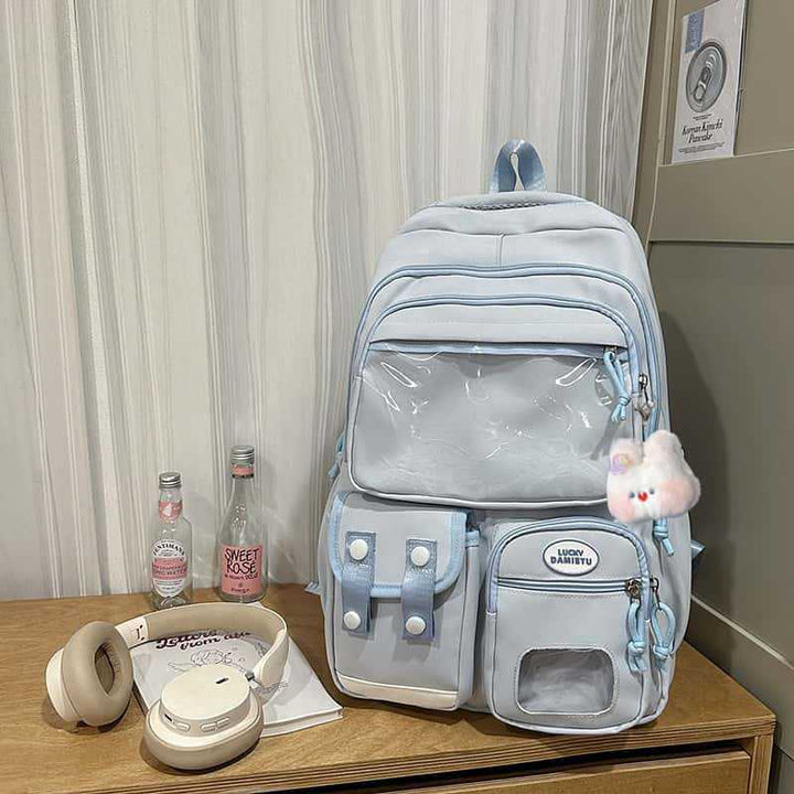 Multi-Compartment Functional School Backpack