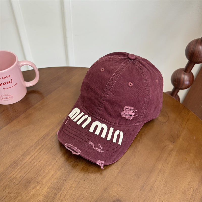 Women's Distressed Graphic Baseball Cap Kalsten