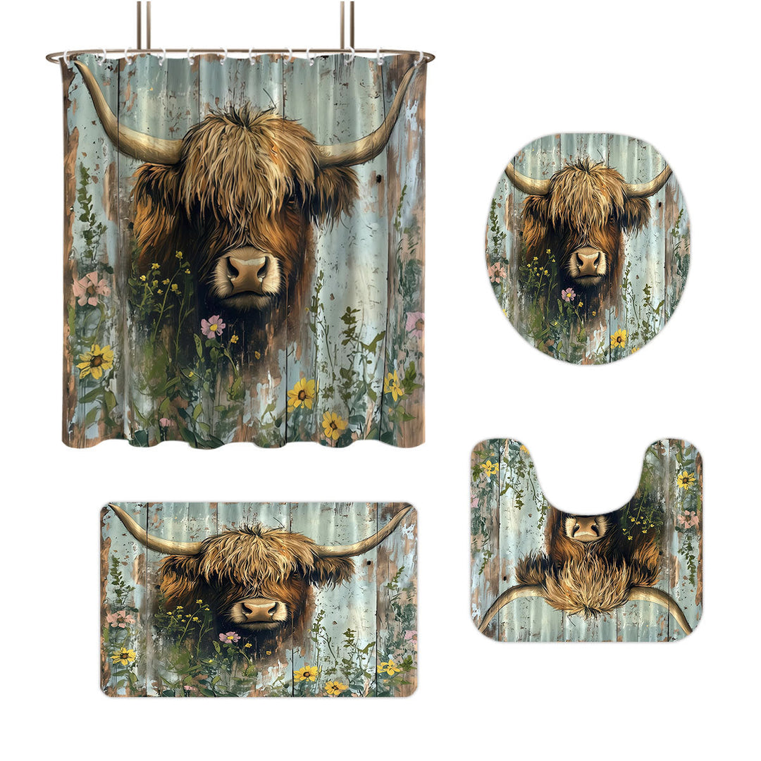 Cute Cow-Themed Digital Bathroom Set Kalsten